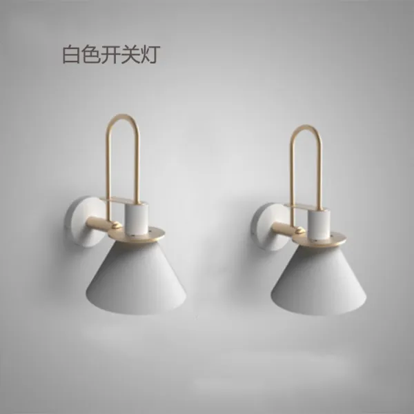 뽀글마켓 침실벽등 마카롱 나팔 모즈 LED 바 요리당 실내 통로, 화이트 배합 5W 백광 LED