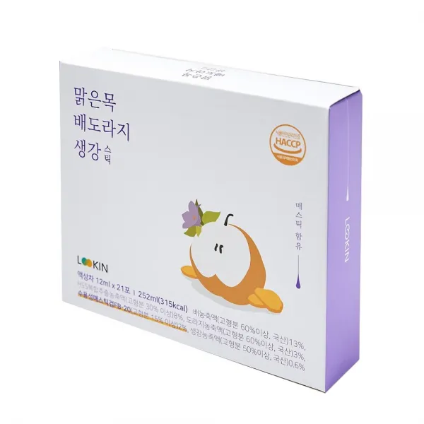 루킨 매스틱 함유 맑은목 배도라지 스틱 21포 21개입 1박스