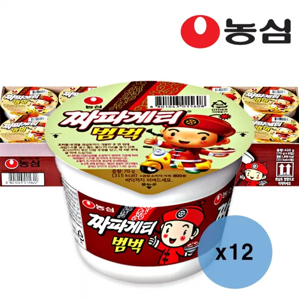 농심 짜파게티 범벅 6입X2개 (총12컵), 1개