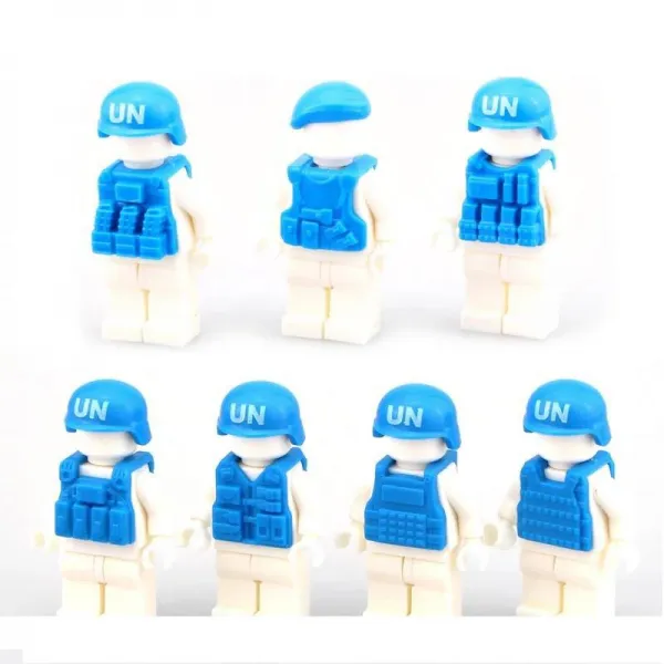 레고호환 밀리터리 전쟁레고 1차세계대전 시리즈 리피, 제품11)UN 병사 복장 방어세트 7set