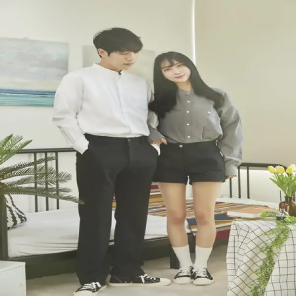 [멸치쇼핑]VFIT 커플 차이나 옥스포드 셔츠