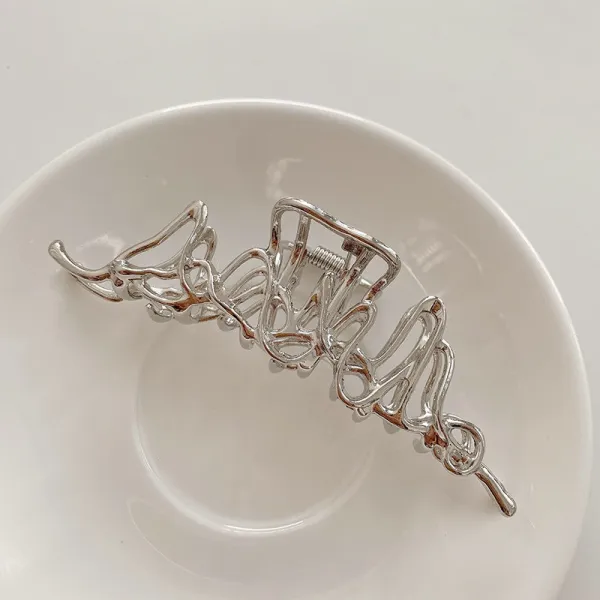 소동화 금속집게 인싸템 개성 머리집게 그렇지 않으면 큰집게 여성 여름 샤크 겹 액상 헤어액세서리 뒤통수 올림머리 악세사리