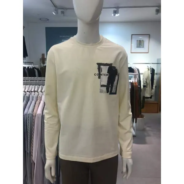  현대백화점 마인드브릿지 Mtts6158iv 면스판 미니쮸리 그래픽 티셔츠