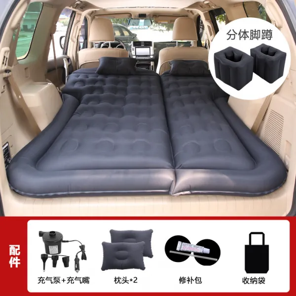 에어매트 510 360 310w730 530차량용 공기충전침대 자동차 침대매트 뒷줄 SUV공기침대, T21-양면 블랙색 가정을 꾸리다 차량양용 전기펌프+발가락양말 쭈그려앉기
