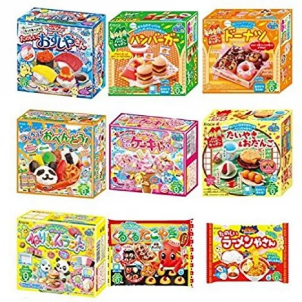 Kracie Popin Cookin 9 Item Bundle with Sushi Hamburger Bento Takoyaki Cake Shop and More Kracie, 1