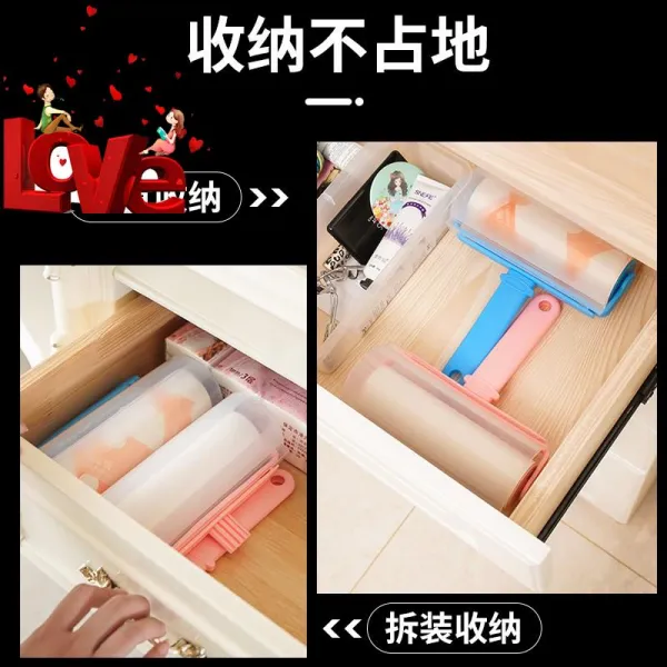 찢는 찍찍이 펠트 찢을 수 있는 롤러 의류 끈적끈적함 종이 먼지다 윤모기 먼지제거 J털 털제거 롤브러시 2160955703, 블루 16CM11 롤 660 찢다