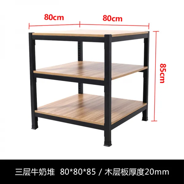 마트 산적 두목 판촉 밀크 식용오일 강목 삼층 궤 땅 쌓다, 가로세로 808085cm 삼층