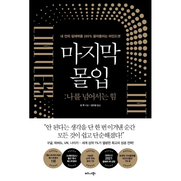 마지막 몰입: 나를 넘어서는 힘:내 안의 잠재력을 200% 끌어올리는 마인드셋, 비즈니스북스