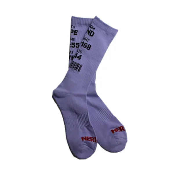 니 아 미 네 라 임 탑승권 양말 'lcc' boarding pass socks - purple 남성 무절제 사이즈 퍼 플