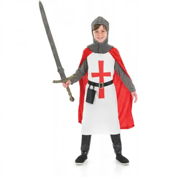 Fun Shack Kids Crusader Knight Boys Coating Chainmail 중세 무기고 - 미디엄
