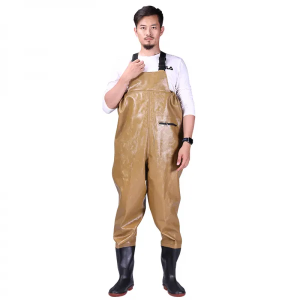 방수 해루질 바지 허리 장화 점프슈트 남녀공용 낚시 장비 갯벌 체험 모내기 농사 웨이더 일복 37 카키 빅포켓 110수