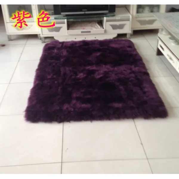 겨울 양털 원형 러그 목성피털 일체형 순양모 카펫 거실 침실 화장대 옷 모자 사이, 제비꽃
