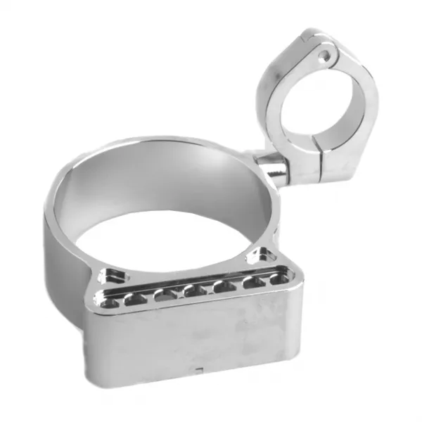 QDY Harley Sportster XL 883 1200 Silver 용 39mm CNC Speedo 재배치 브래킷