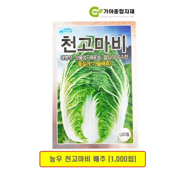 농우 천고마비 배추 1000립 (가을종자)