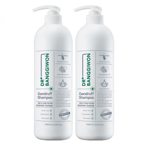 닥터방기원 댄드러프 비듬케어 탈모샴푸, 1000ml, 2개