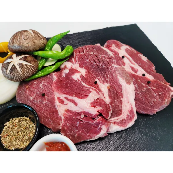 삼겹살 목살 항정살 가브리살 갈매기살 500g 수입산 특수부위 구이용 국거리용 캠핑용 목살 500g + 참소스 20g