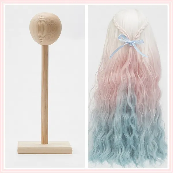 토이스토리피규어 68 BJD 가발 받침대 인형 3점 사분 6점 부품 SD 어린애 사용 DIY 4757668056, 4부 숏 3부 8-8inch (19, 초를입히다 도매가격 (하나 값  5개