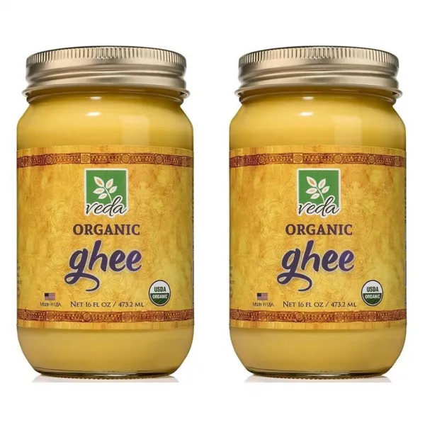 Veda Organic Ghee 베다오가닉기 기 버터 자연유래 그라스 페드 클레어파이드 버터 473ml GHEE, ２개　(개당 48,000원 - 코드562p)