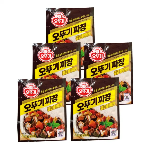 오뚜기 짜장 깊고 풍부한 맛 100g 5개