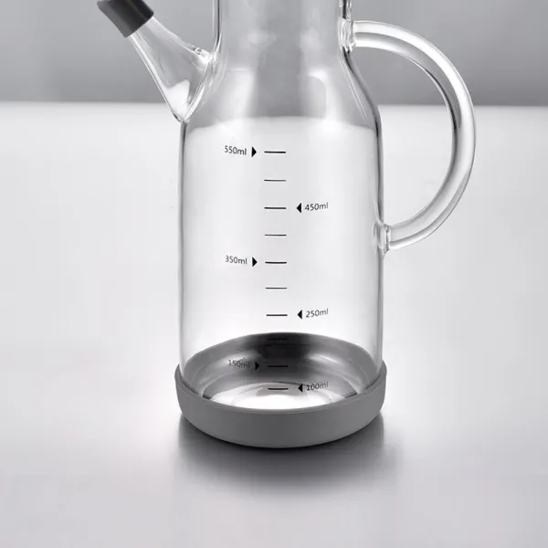 남다름 해외 북유럽 두꺼운 붕규산 유리 오일냄비 누출방지 오일병, 550ml 나무 덮개+ 윤활제 젖꼭:현재상품선택