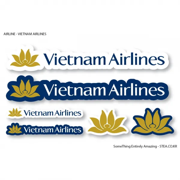 STEA 세계 항공사 로고 스티커SET 스티커, 32 VIETNAM AIRLINES