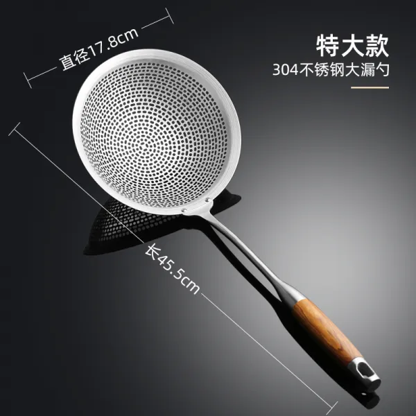 구멍 국자 국수를 건지다 교자만두1350g 그물 소쿠리 기름기 튀기다 주방 키친 큰사이즈 라지 신선로 조리
