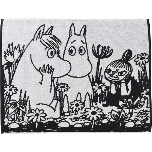 마루 신 욕실 다리 닦아 매트 MOOMIN 무민 H45 × W60㎝ 실마리 바 없음 타올 원단면 100 % 1405015600, 단일상품