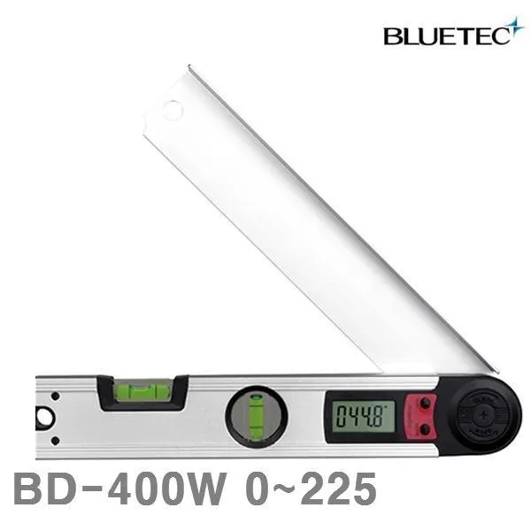 XLE596261블루텍 디지털 각도기 BD-400W 0-225 0.1 415 (1EA) 줄자 각도자 계측기