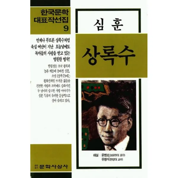 상록수(한국문학대표작선 9), 문학사상사