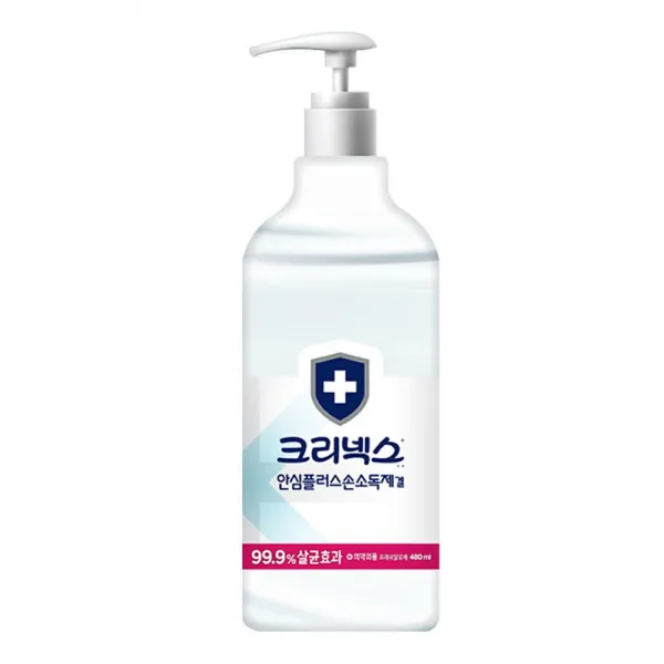 크리넥스 안심플러스 손소독제겔 펌프형, 480ml, 1개