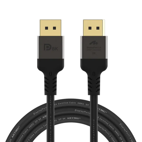 VESA 인증 DP to DP 1.4 8K DisplayPort 케이블 메탈 1m외, 1개, 3m