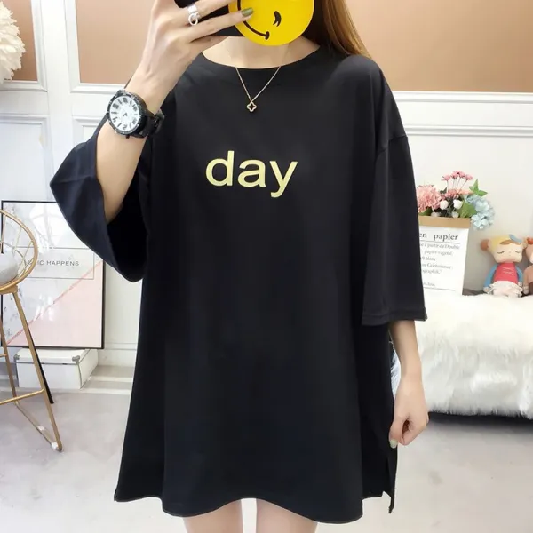SIMKUNG 심쿵마켓 빅사이즈 오버핏 캐주얼 루즈핏 day 반팔 티셔츠