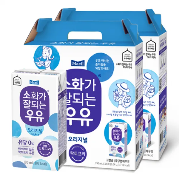 매일 소화가 잘되는 우유, 190ml, 32개