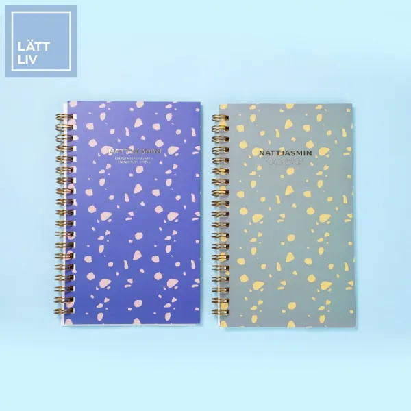 생활 걱정 없다 LATLIV 네 스 민 코일 본 패션 참신 하 다 귀여운 학생 일기장 비 즈 니스 사무 수첩 두 권 파란색 + 청색