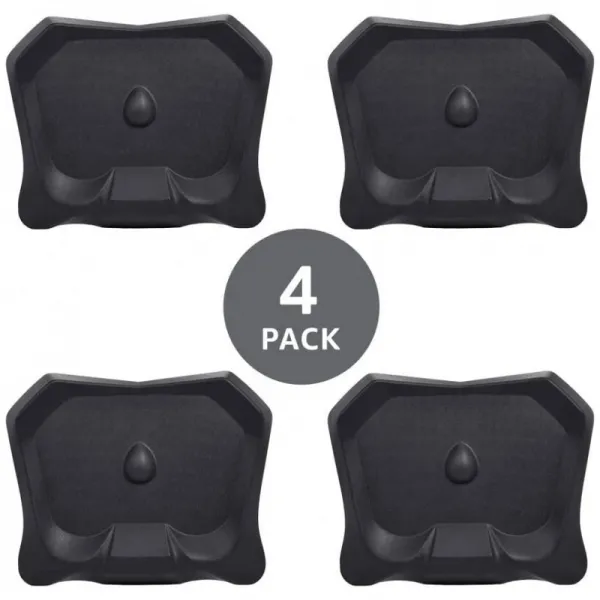 AmazonBasics 서 있는 책상 바닥 독단 매트 침술 자극 표면적 76.2 x 63.5 x 7.6 cm 블랙 4개