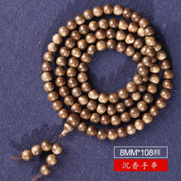 베트남 침향나무 소원성취 염주 팔찌 불교 악세사리 힐링 명상 108배, 본격적인 Agarwood Bracelet 8mm * 108 in Nha Trang, Vietnam