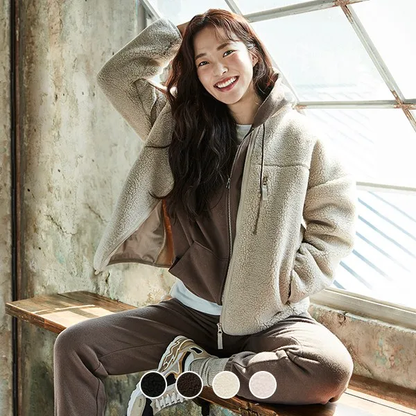 지오다노 플리스집업자켓