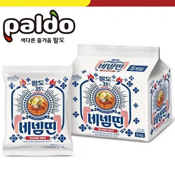 다다숲 팔도 괄도 네넴띤 비빔면 매운맛 5개입x2 봉지라면 1