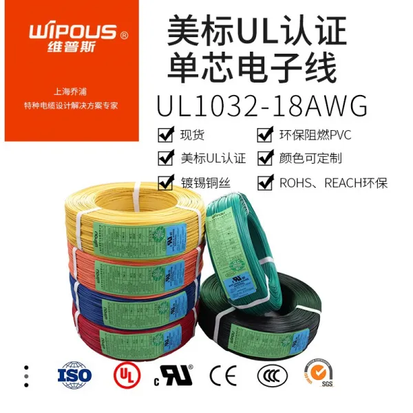인증 미 운송 보험증 솜 도선 ULAWG 에코 연소 방지 주석을 도금함 연결, 화이트 *610메터