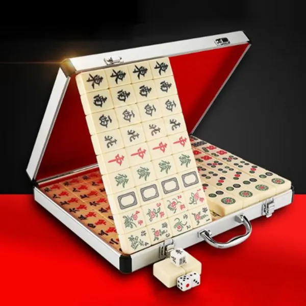 중국전통 고급마작 마작세트 홍콩마작 42mm 화이트