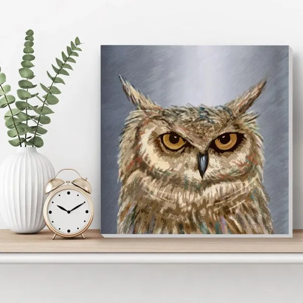 리암 부엉이그림 캔버스 30C OWL4 풍수그림 돈들어오는 인테리어용 명화 서양화