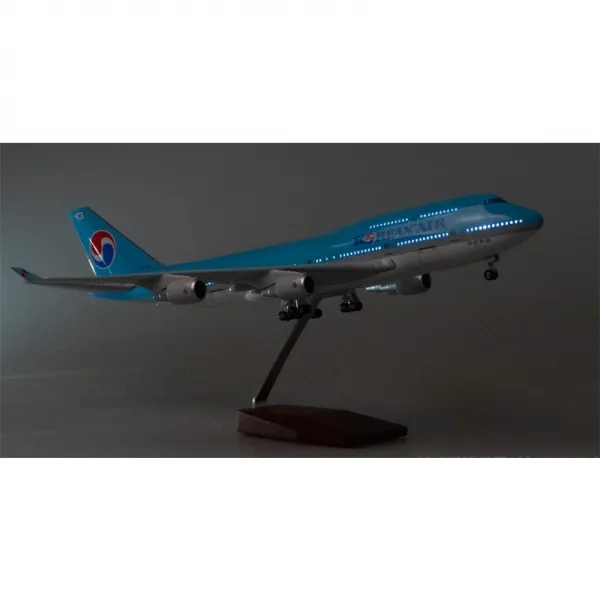 jc wings 1 160 대한항공 보잉 b747-400 여객기 항공기 비행기 LED 모형