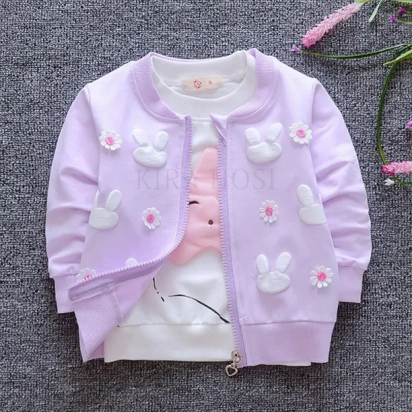 Kirahosi 봄 가을 아동 여아 가디건 외투 잠바 예쁜 점퍼 자켓 134 D1tj88