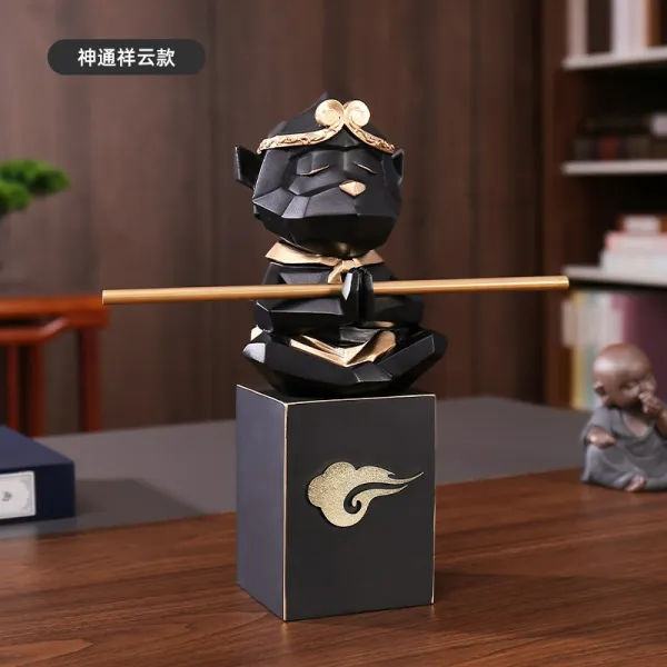 손오공 진열대 모던 라이트 럭셔리 거실 현관대성 배치 신중국식 선의의 술장 장식품, 신상운 타입
