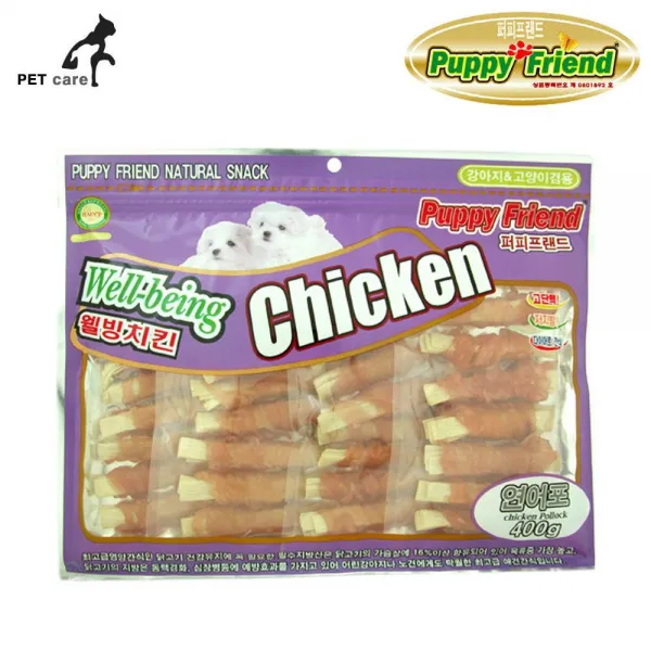 닭고기 튀김 연 어포 건강간식 반려 강아지 사백그램 고객만족의완성 +5149핫냉+, 노력하는판매점