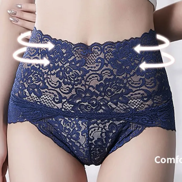 Joyce shop 오래달리기 여성 여자 팬티 속옷 심리스 레이스 하이웨스트 커버 삼각 브리프 복대 보정 복부 빅사이즈 거들