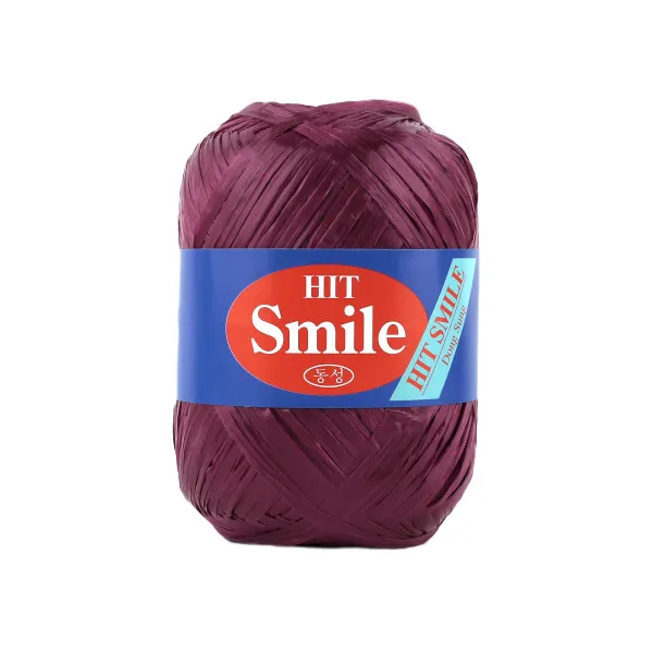 히트스마일 (Hit Smile) 망태기 가방 뜨개실, 15 와인