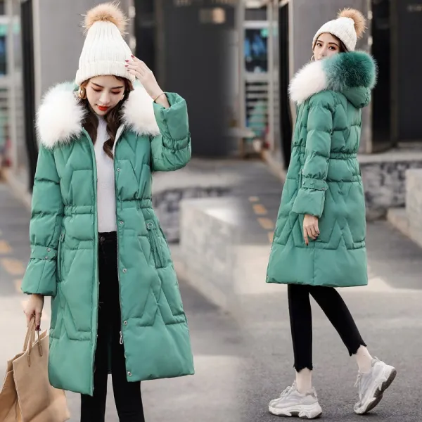 벨라루티 데일리룩 시티룩 퍼장식 패딩점퍼