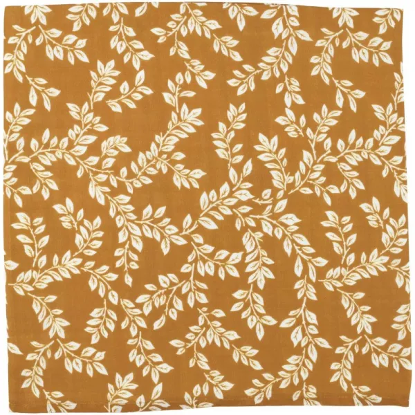 Mini Scout Leafy Sprig Mustard Swaddle Blanket – 경량 여름 담요 성별 중립적 인 모슬린 아기 담요 귀여운 신생아 의류, 단일옵션