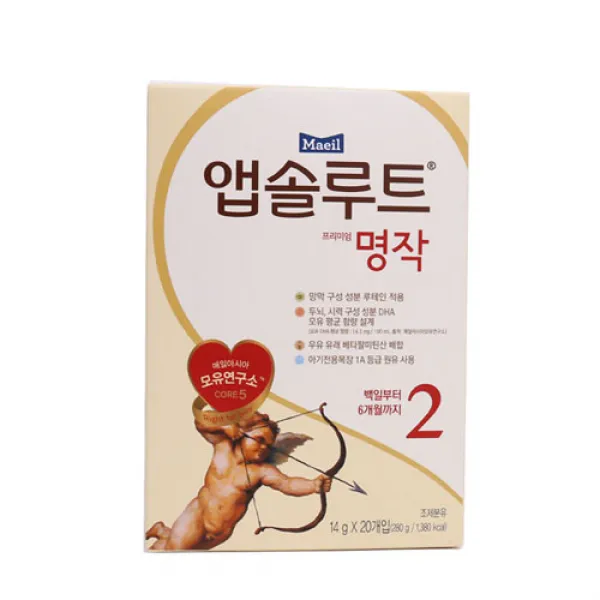 [메가마트] 매일 앱솔루트 뉴 명작 스틱 2단계 14g*20개, g